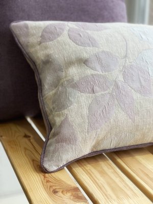 Декоративная подушка Листья с руликом_3