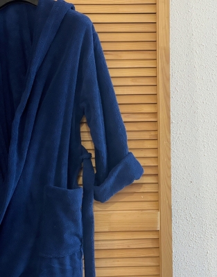халат комодо синий (50, капюшон)